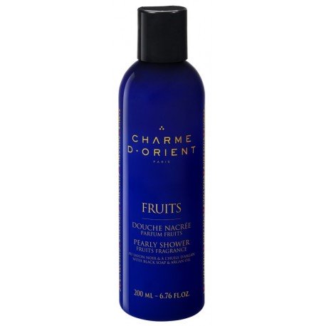 Pearly shower with black soap & argan oil - 200 ml 